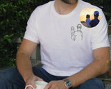 Custom Photo Shirt for Dad, Father's Day Tshirt, Personalized Dad Embroidery Shirt