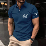 Custom Dad Polo T-shirt with Date and Children Name, Father's Day Gift