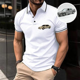 Gift For Dad, Custom Embroidered Car Polo T-shirt Wonderful Gifts For Car Lover, Father's Day Gift