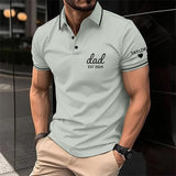 Personalized Polo T-shirt with Custom Name and Date for Dear Dad