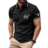 Personalized Polo T-shirt with Custom Name and Date for Dear Dad