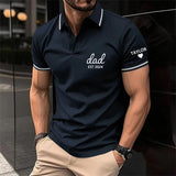 Personalized Polo T-shirt with Custom Name and Date for Dear Dad