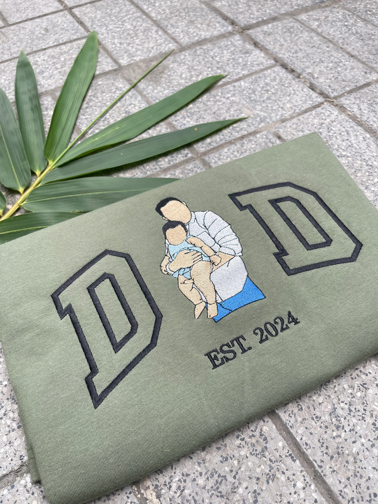 Father's Day shirt, embroidered Father's Day shirt