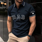 Personalized Polo T-shirt with Name On Sleeve, Custom Polo T-shirt For Dear Dad