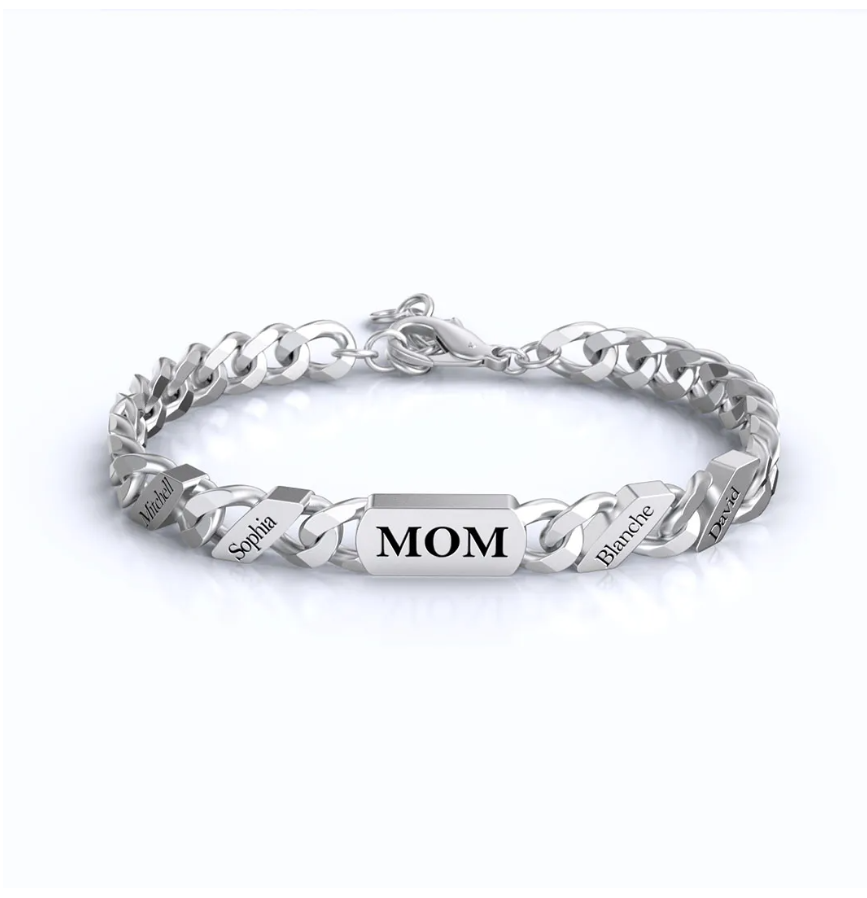 Father's Day Gift Custom Fashion Name Chain Bracelet