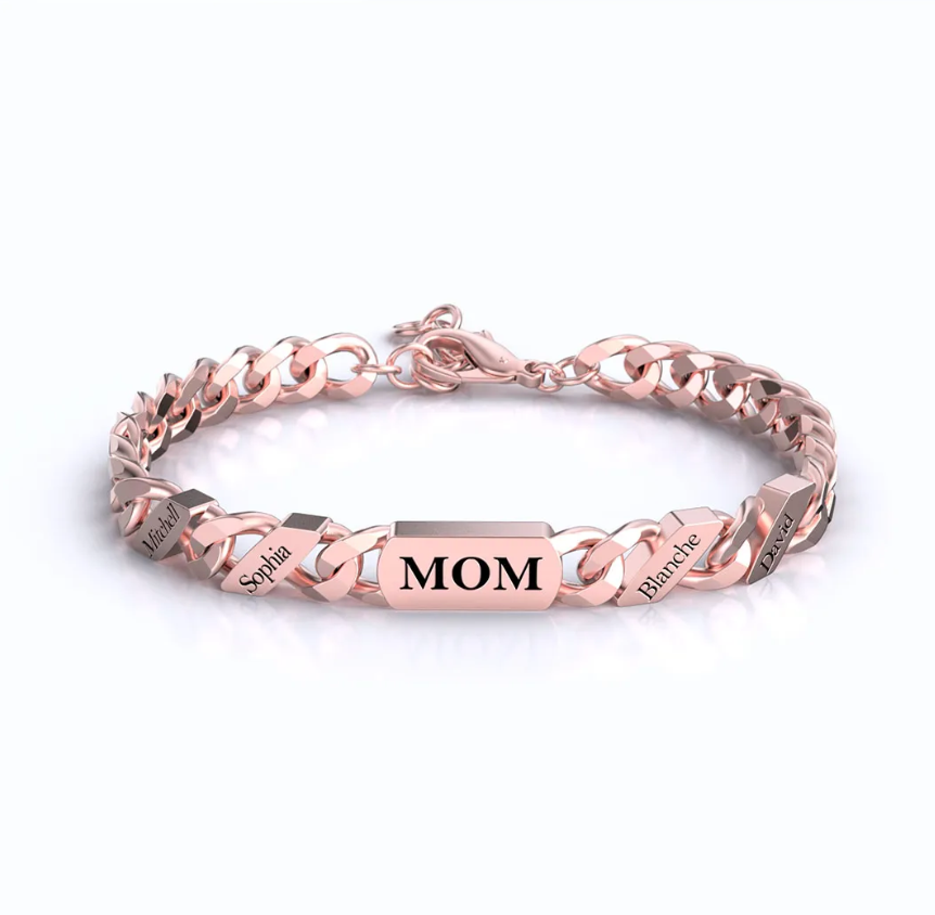 Father's Day Gift Custom Fashion Name Chain Bracelet