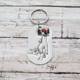 Best Dad Ever - Personalised 3 Names Holding Hands Keychain Custom Family Keychain Father's Day Gifts