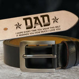 Custom Handmade Belt Can be Engraved Initial Letter as Father's Day Gift