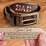 Custom Handmade Belt Can be Engraved Initial Letter as Father's Day Gift