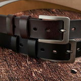 Custom Handmade Belt Can be Engraved Initial Letter as Father's Day Gift