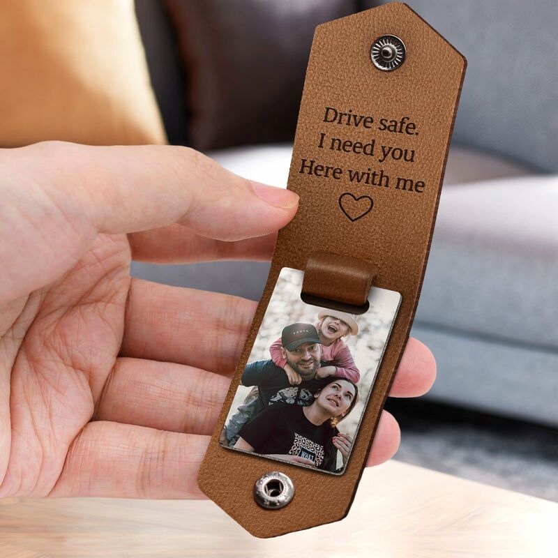 Personalized Photo Keychain Warm Gift For Dad