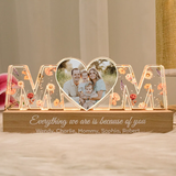 Custom Photo Personalized Letter Led Night Light, Mother's Day Gift