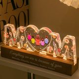 Personalized Acrylic Letter Lamp Customized Children Group Warm Gift for Mom