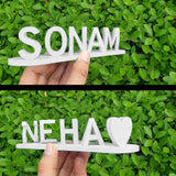 Dual Name Illusion Love 3D Printed as Sweet Gifts