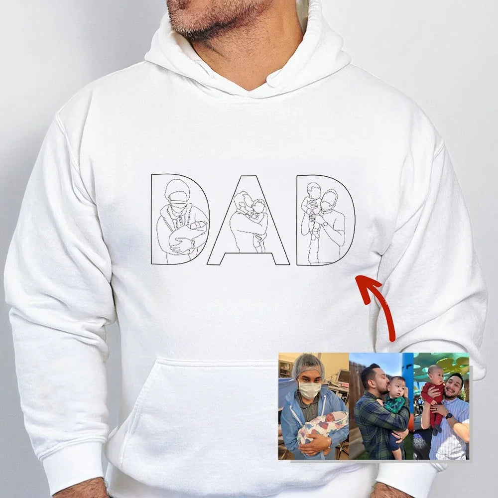 Best Dad Ever -Embroidered Sweatshirt For Father's Day - Gifts for Dad, Papa, Daddy and Grandpa