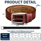 Now You Will Always Think Of Me - Funny Gift For Husband, Boyfriend From Wife, Girlfriend - Personalized Engraved Leather Belt