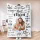 Personalized Photo Mom Theme Blanket Remember I Love You Mom Mother's Day Gift For Mom