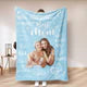 Personalized Photo Mom Theme Blanket Remember I Love You Mom Mother's Day Gift For Mom