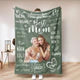 Personalized Photo Mom Theme Blanket Remember I Love You Mom Mother's Day Gift For Mom