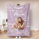 Personalized Photo Mom Theme Blanket Remember I Love You Mom Mother's Day Gift For Mom