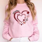 Mother's Day Gift Custom Grandma Heart Sweatshirt Sweatshirt/Hoodie/T-Shirt