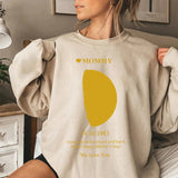 Mother's Day Gift Personalized Real Moon Phase Sweatshirt For Mom Gift Idea For Mother's Day