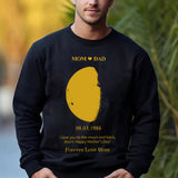 Mother's Day Gift Personalized Real Moon Phase Sweatshirt For Mom Gift Idea For Mother's Day