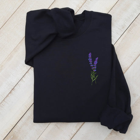 Printed Lavender Sweatshirt Heat Transfer Printed Lavender Hoodie Printed Lavender T-shirt