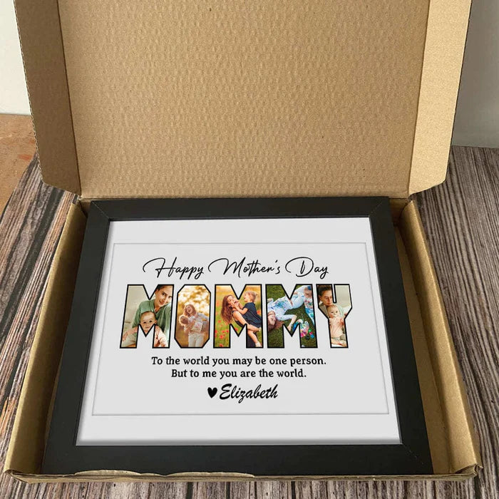 Custom Photo Happy Mother's Day To Mom Picture Frame