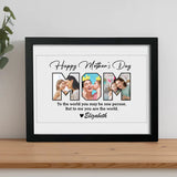 Custom Photo Happy Mother's Day To Mom Picture Frame