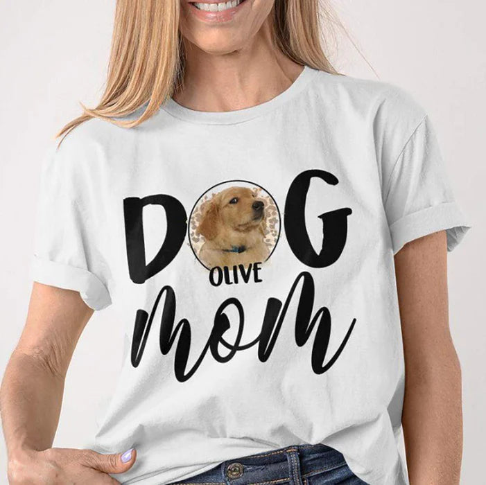 Custom Pet Face Dog Mom Sweatshirt