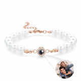 Personalized Projection Picture Bracelet With Pearl Chain Exquisite Gift