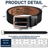 To My Son This Is Your Reminder - Birthday, Loving Gift For Son, Grandson, Niece - Personalized Engraved Leather Belt