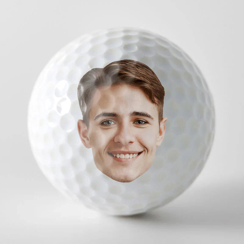 Custom Photo If Found Return To This Guy - Gift For Dad, Father, Grandpa, Golfer, Golf Lover - Personalized Golf Ball