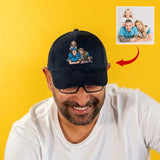 Custom Full Color Embroidered Hats Portrait Family Gifts