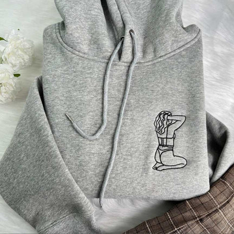 Custom Embroidered Sweatshirt and Hoodie - Love-Inspired Couple's Gifts