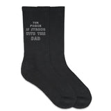 Father's Day Gift, Funny Dad Socks, Cotton Crew Socks Make a Fun Gift for Dad, Grandpa or Stepdad, Gifts for Dad from the Kids