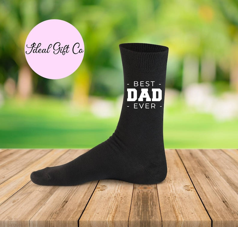 Best Dad Ever Socks, Sock Gift for Dad, Fathers Day Socks, Dad Birthday Gift, Gift for Dad, Father's Day Gift