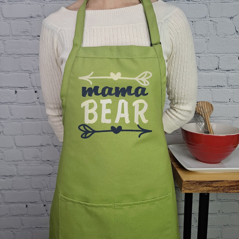 Mama Bear Apron Mom Kitchen Apron Perfect Mothers Day Gift For Her