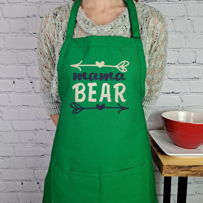 Mama Bear Apron Mom Kitchen Apron Perfect Mothers Day Gift For Her