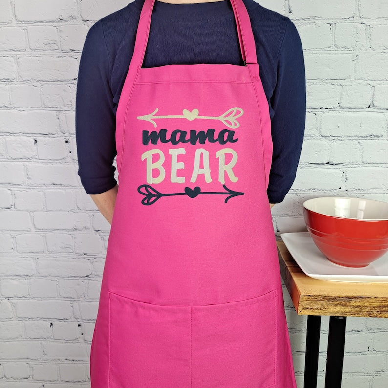 Mama Bear Apron Mom Kitchen Apron Perfect Mothers Day Gift For Her