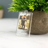 Personalised Photo Keyring Custom Message Keychain Boyfriend Girlfriend Valentines Music Love Birthday Wedding