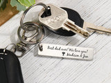 Personalized Rectangle Drive Safe Keychain,Stainless Steel Keychain,Custom Engraved Key Chain Personalized Gifts for Him,Best Friend Gifts