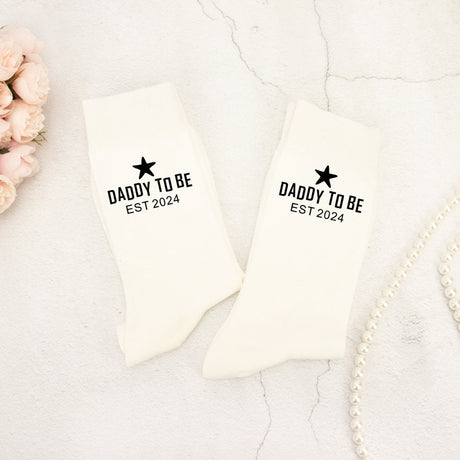 Dad Socks Personalised Father's Day Socks Daddy Est Daddy to Be Step Dad Grandad Gift From Bump Best Dad Ever Socks Dad Birthday Gift