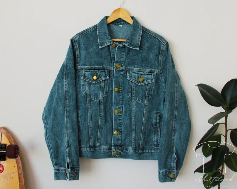 Custom vintage 80s 90s jean jacket for women S-XXL