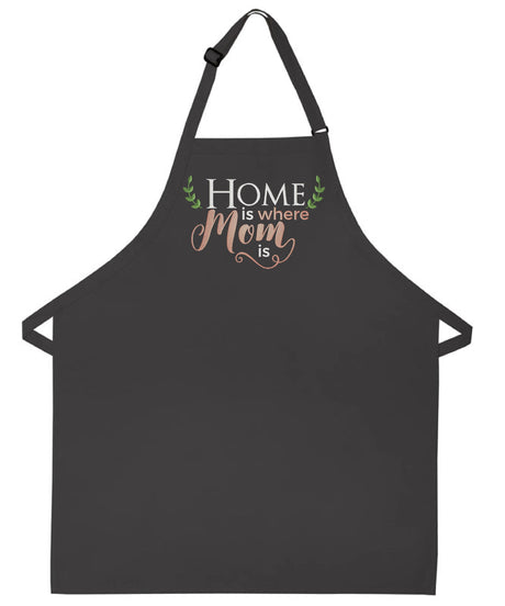 Home Is Where Mom Kitchen Apron Perfect Mothers Day Gift For Her Apron With Pockets