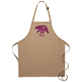 Mama Bear Apron Personalized Name Customizable Embroidered Kitchen Apron With Pockets And Adjustable Neck Perfect Mothers Day Gift For Her