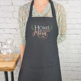 Home Is Where Mom Kitchen Apron Perfect Mothers Day Gift For Her Apron With Pockets