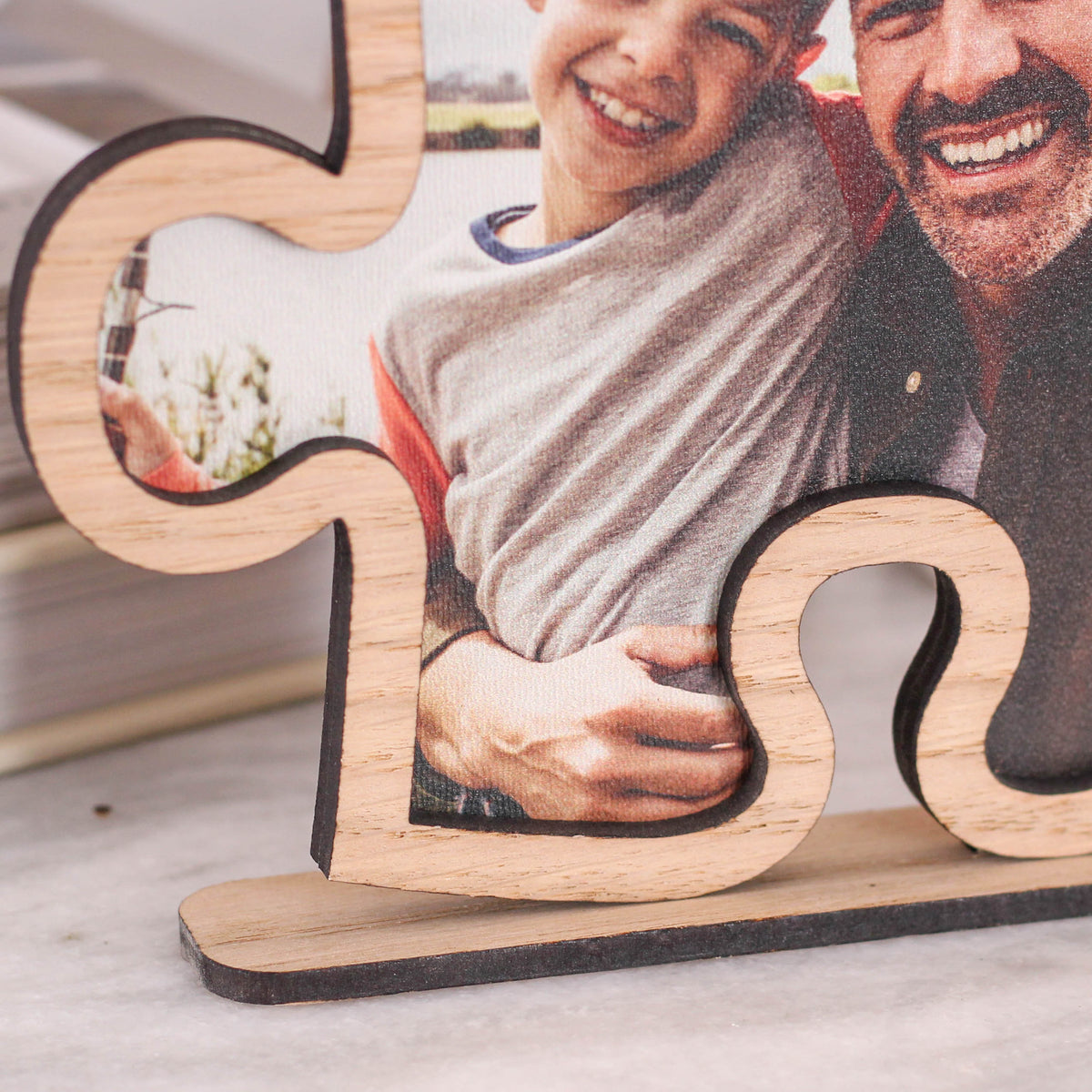 Father's Day Gift, Personalized Photo Frame, Custom Father's Day Puzzle Frame