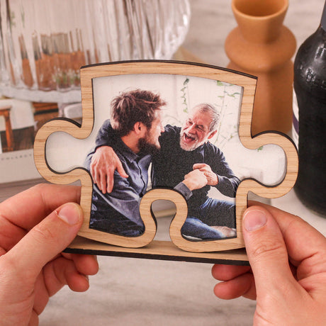 Father's Day Gift, Personalized Photo Frame, Custom Father's Day Puzzle Frame